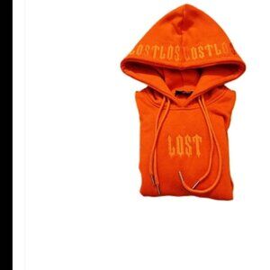 Lost Effects Sun Test Run Orange Hoodie Size XS NWT